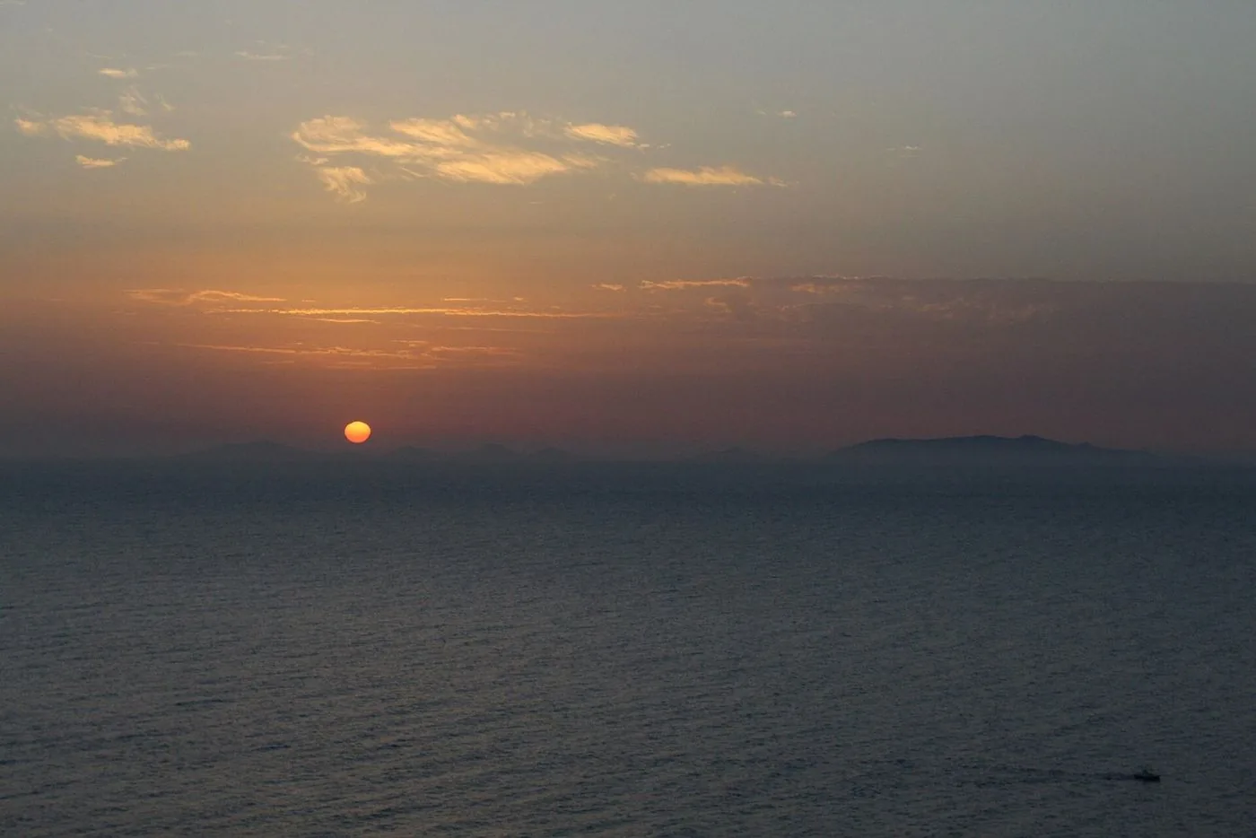 Il tramonto sul Golfo dell'Asinara visto da Castelsardo